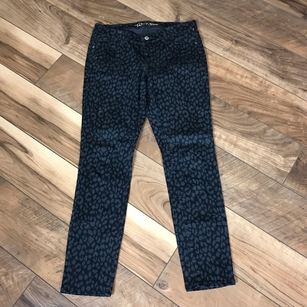 Old Navy Rockstar Jeans Animal Print Denim Size 10